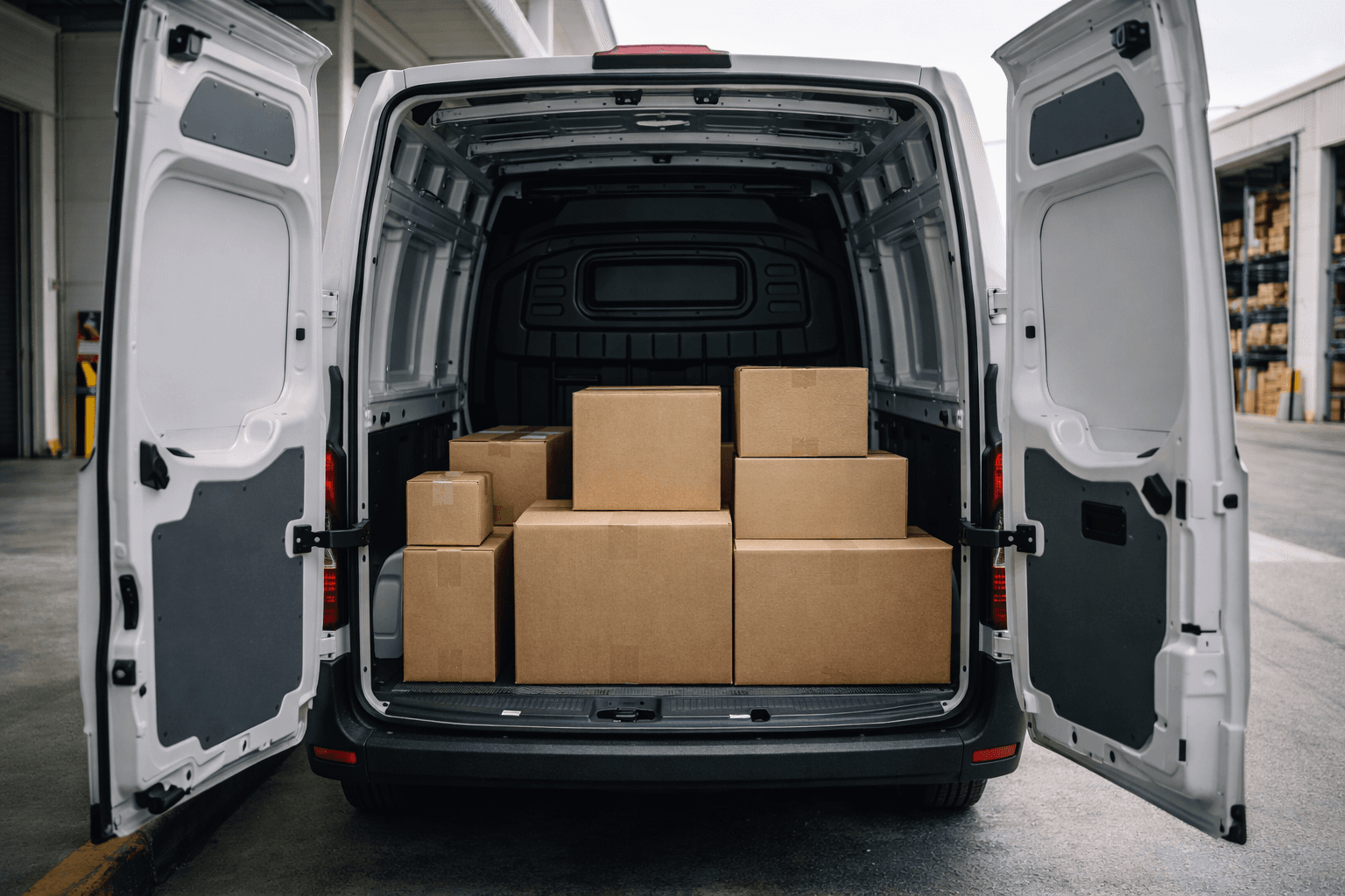 Chargement organisé dans un véhicule