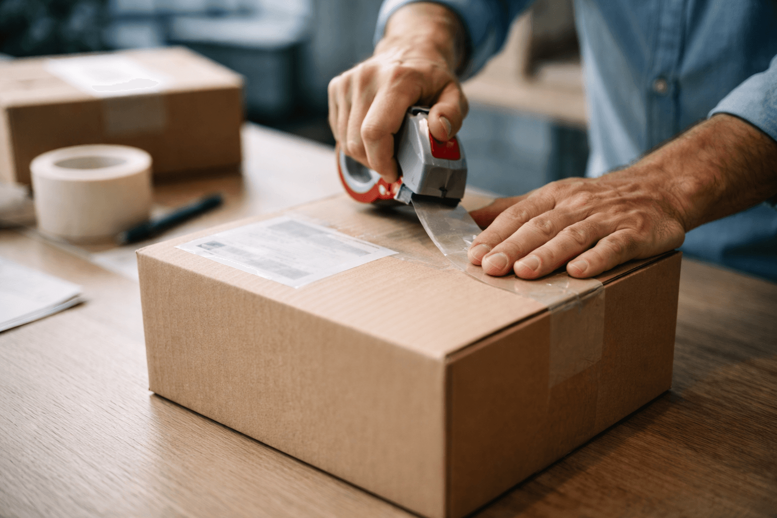 Préparation de colis